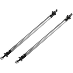 2pcs 200mm 7.87 "قضبان دعم الخائن القابلة للتعديل الخلفية الخلفية الخلفية الصمام الشفة الدعامة قضبان الدعم قضيب الدعم تناسب معظم نغمة الفضة متينة مواد متينة
