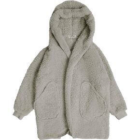 UnHide Shleepy Kids Faux Fur Robe - Lightweight, Extra Soft & Warm Wearable Blanket - Made From Soft Polyester Faux Fur