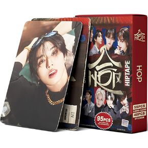Stray Kids HOP Album Photocards 95 PCS KPOP SKZHOP HIPTAPE 合(HOP) Photo Card Set Stray Kids Merch Boys and Girls Card Set 55 PCS Photocard and 40 PCS Stickers