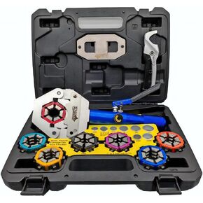 GD-2501H THANKHAO AC Hose Crimper Kit, "WORK IT RIGHT!" with Hand-held Hydraulic Pump, Correctly Repair AC Hoses ON or OFF the Vehicle, Innovation and Designed by an Expert AC Technician.