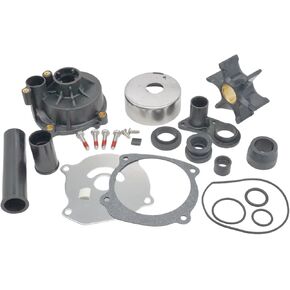 Boat Marine 5001595 Water Pump Impeller Kit with Housing for Johnson Evinrude V4 V6 V8 75 90 105 115 120 130 135 140 150 175 200 225 250 HP Outboard Motor Replace 435929 18-3315