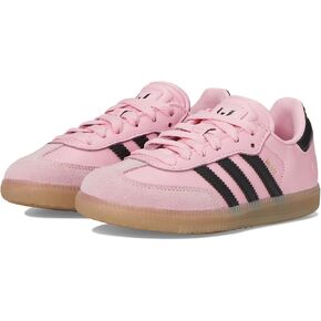 adidas Unisex-Child Ltpink/Cblack Samba Messi J Light pinkCore Black/GUM4 9.5 US