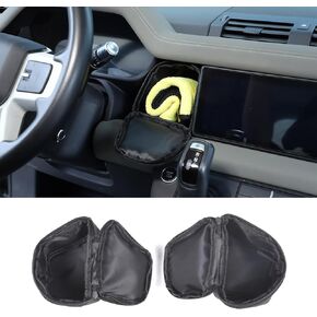 PIUGILH Dashboard Storage Bag Compatible with Land Rover Defender 90 110 130 2020 2021 2022 2023 2024 Interior Accessories, 2Pcs