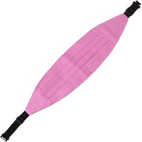 Dan Smith Casual Cumberbund Pink Cummerbund Feel Silk Geomeetic Elastic-Band Graduation Victorian C.C.AE.I.004 Hot Pink