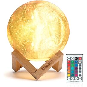 Moon Lamp Galaxy Lamp Upgraded Timing 4.7 Inch 16 Colors 3D Moonlight Galaxy Light,Moon Night Light for Adults,Kids Lamp Moon Gifts for Women Girls Boys Bedroom