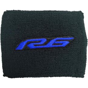 Lorick Motorcycle Brake Reservoir Sock Cotton Cover Compatible With Yamaha YZF R6 Black