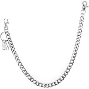 Hip Hop Pants Chain Goth Accessories Jean Chains Key Chain,Punk Pocket Chain for Women Men Trouser Chain Rock Wallet Chain