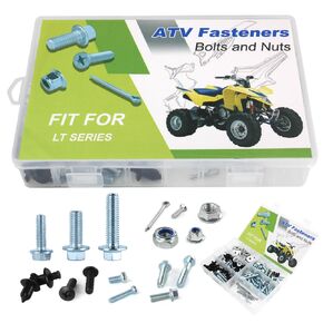 160PCS Bolts Kit Fit for ALT125/ALT185/ALT50/LT125/LT-A550/LT-4WDXW/LT-Z400/LTR400/LT-A700X/LT-F300F/LT80 QUADSPORT Plastics Engine Body Frame ATV Fasteners Bolts Kit