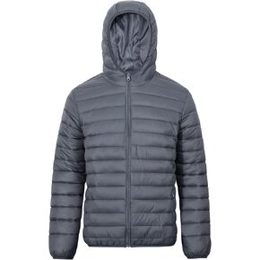 MADHERO Mens Packable Hooded Puffer Jacket Lightweight Water-Resistant Quilted Puffy Outerwear with Hood