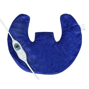 Personal Therapeutic Heating Pad Wrap for Shoulder and Neck | Weighted Trim | 3 Heat Settings | Auto Shut-Off | Digital Controller | Micro-Plush Fabric | Machine Washable | 9ft Cord | 18" x 15"