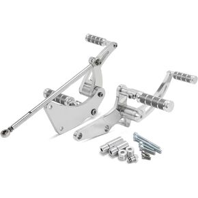 TOFR CNC Billet 12" 13" Forward Controls Footpegs for Harley Softail Street Bob FXBB FXBBS 2018-2024 Low Rider FXLR FXLRST 18-24 (Anodized in Black)