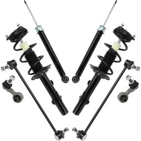 TRQ Front and Rear Suspension Kit Complete Strut & Coil Spring Assembly Shock Absorber Sway Bar Stabilizer Link Compatible with 2017-2022 Honda CR-V