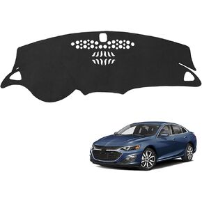 Black Dashboard Dash Board Cover Mat Carpet for Chevy Malibu 2016-2025 Accessories Dash Cover Flannel Material Dash Mat Sunshade