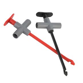 2PCS Puncture Probe P5010 Auto Repairing Multimeter Test Clip Car Testing Tool with 4mm Female Sockets for Car Repairing, Black and Red