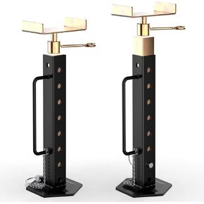 RV Slide Out Support Jacks, Camper Slide Out Supports Stabilizer Jacks 2 Pcs Adjusted from 15'' to 35'', Heavy Duty Rust Resistant Steel for 5th Wheel 5000 lbs Capacity,Trailer Stabilizer Jacks