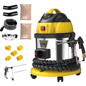 Walnut Blaster Cleaner, HTS558 Automotive Engine Intake Pipe Valve Cleaning Machine, 110V Walnut Sand DE-Carbon Cleaner, Valvetronic System Walnut Powder Sand Carbon Deposits Cleaner