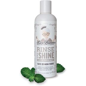 Rise and Shine Shampoo - Sulfate Free Hydrating Lice Shampoo with Citronella, Peppermint & Rosemary (8 Fl Oz / 236ml) - Safe for Daily Use - Paraben Free Lice Shampoo - for All Hair Types