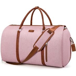 Convertible Garment Duffle Bags for Travel - Carry On Garment Bags With Toiletry Bag, Large Weekender Bags for Women Men 2 in 1 Hanging Suitcase Suit Travel Duffel Bags (Black)