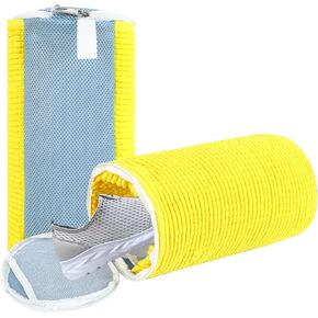 Shoe Washing Machine Bag, 2 PCS Shoes Cleaning Bag for Wash Machine,Upgarded Shoe Washing Pocket with Shoelace and Shoepad Pocket, Laundry Bags for 360° Cleaning (Grey)