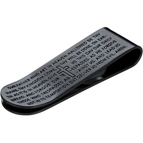 مشابك نقود فضية للرجال للنقود، حامل بطاقة عمل بسيط، تصميم يدوي من الفولاذ المقاوم للصدأ، هدية عيد ميلاد للأب in Kuwait