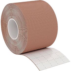 Moleskin for Blisters - 2" x 15' Flexible Tape, Ideal for Running, Hiking, and Walking - Easily Cut to Any Size - Dark Skin Color Moleskin for Feet (1 Roll)