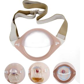 Stoma Guard | Security Shield | Stoma Chassis Reinforcement Adjustable Support Ostomy Belt, Ostomy Bag Cover Ostomy Supplies (1 Khaki)