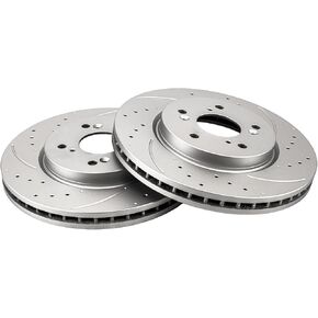 KAC - دوارات فرامل القرص | Brake Kit for Honda 2007-2016 CR-V ، Acura 2007-2012 RDX ، Honda 2012-2015 Crosstour ، 2010-2011 Accord Crosstour Automotive Brake Rotors ، 31455