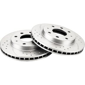 KAC - دوارات فرامل القرص | Kit Brake Kit for Eagle 1992-1993 Summit ، Mitsubishi 1992-1993 Expo ، Mitsubishi 1992 Expo LRV ، Plymouth 1993 Colt 1.8L ، Automotive Replace Brake Rotors ، 31109