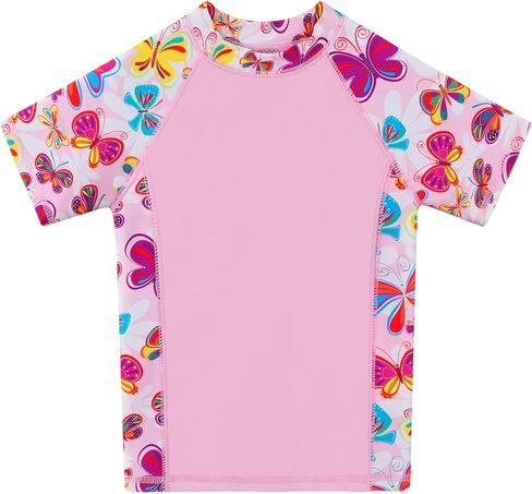 Girls Rash Guard Swimsuit من قطعتين بدلة السباحة UPF 50+ Sun Proction Short Summer Beach Swimwear Size 5-14 Years in Kuwait