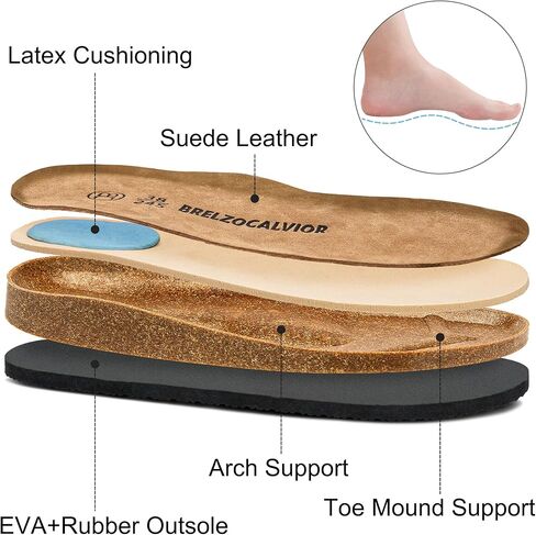 Women's Suede Clogs Men's Slip-On Mules Non-Slip Potato Shoes Arch Support Sandals with Adjustable Buckle for Indoor & Outdoor Use in Saudi Arabia