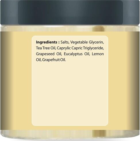 First Botany 100% Natural Tea Tree Oil Body & Foot Scrub with Salt - Best for Acne, Dandruff and Warts, Corns, Calluses, Athlete foot, Jock Itch & Body Odor in Saudi Arabia