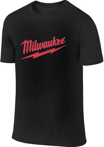 Milwaukee Men's Power Tool Logo Shirt Tops Black in Saudi Arabia