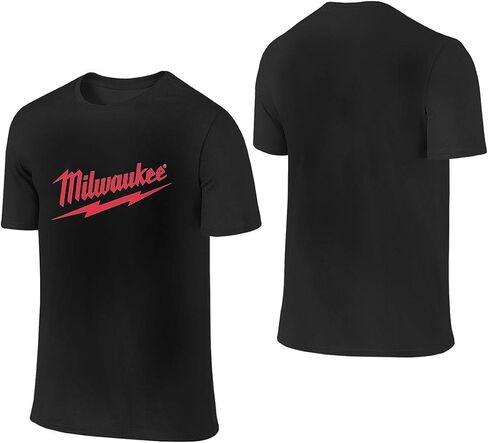Milwaukee Men's Power Tool Logo Shirt Tops Black in Saudi Arabia