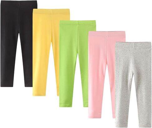 Emaofun Girls and Choilers 'Cotton Stretch Leggings ، 3T-7T ، Pack of 3 in Kuwait