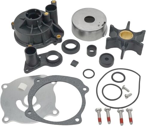 Boat Marine 5001595 Water Pump Impeller Kit with Housing for Johnson Evinrude V4 V6 V8 75 90 105 115 120 130 135 140 150 175 200 225 250 HP Outboard Motor Replace 435929 18-3315 in Saudi Arabia