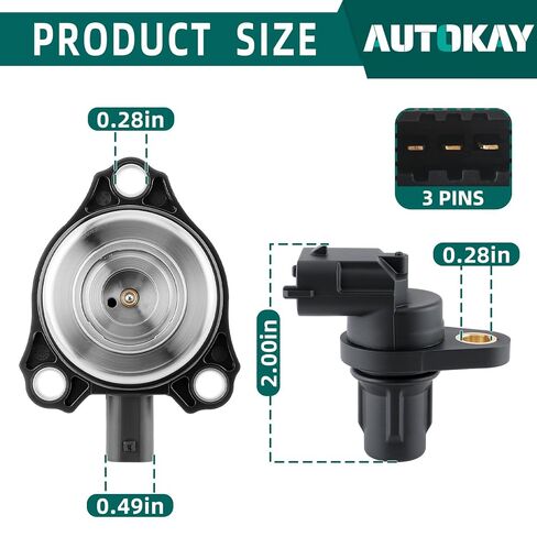 Autokay 4 Set PC Camshaftaint Sensor ومجموعة ملفات الألفية المغناطيسية الضباط الملائمة لـ Mercedes-Benz C CLK CLS E G GL GLK ML S SL SLK 2005-2015 Re#2720510077 2720510177 0009050443 0041530728 in Saudi Arabia