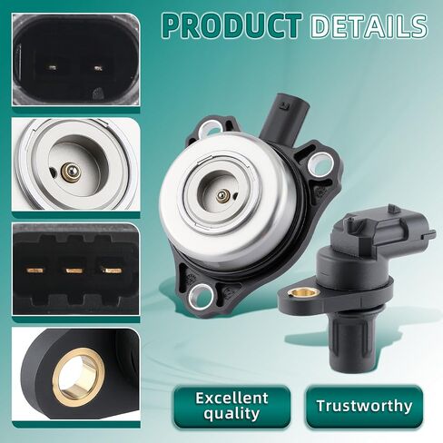 Autokay 4 Set PC Camshaftaint Sensor ومجموعة ملفات الألفية المغناطيسية الضباط الملائمة لـ Mercedes-Benz C CLK CLS E G GL GLK ML S SL SLK 2005-2015 Re#2720510077 2720510177 0009050443 0041530728 in Saudi Arabia