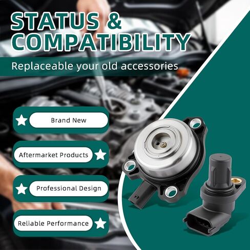 Autokay 4 Set PC Camshaftaint Sensor ومجموعة ملفات الألفية المغناطيسية الضباط الملائمة لـ Mercedes-Benz C CLK CLS E G GL GLK ML S SL SLK 2005-2015 Re#2720510077 2720510177 0009050443 0041530728 in Saudi Arabia