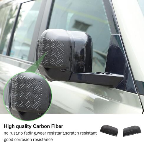 PIUGILH Rearview Mirror Cover Compatible with Land Rover Defender 2020 2021 2022 2023 2024, ABS Rearview Mirror Anti-scratch Protection Trim, 2Pcs in Saudi Arabia
