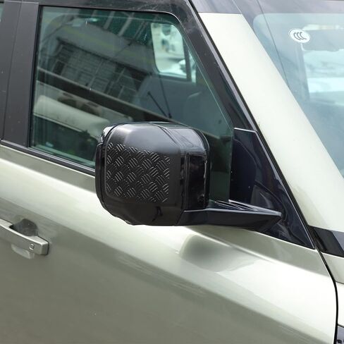 PIUGILH Rearview Mirror Cover Compatible with Land Rover Defender 2020 2021 2022 2023 2024, ABS Rearview Mirror Anti-scratch Protection Trim, 2Pcs in Saudi Arabia