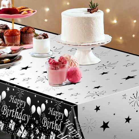 بالونات زينة عيد ميلاد زرقاء مع مفرش طاولة، خلفية عيد ميلاد سعيد in Kuwait