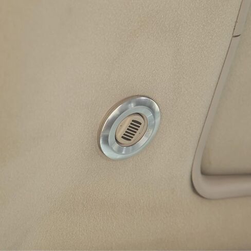 Car Aluminum Alloy Top Roof Speaker Audio Surround Cover Trim Ring, Roof Microphone Cover Interior Accessories fit for Hummer H2 2003-2007 (Red) in Saudi Arabia