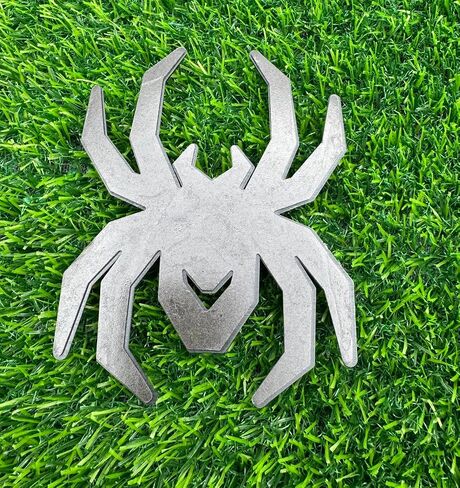 1pc Big 5.5inch Spider Emblems 3D Fender Rear Door Badges Custom Sticker Nameplate Replacement for Universal Car Body Motorcycle SUV Widow Door Edition Decoration (Black Red) in Saudi Arabia