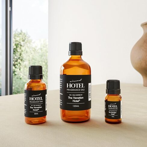 AirScent Hotel Diffuser Oil Inspired by The Venetian Hotel Scent - Premium Fragrance Oil No. 1036 for Ultrasonic and Waterless Diffusers and Crafting - 10 mL, 0.34 fl oz Glass Bottle with Dropper in Saudi Arabia