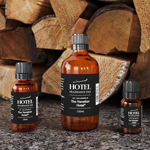 AirScent Hotel Diffuser Oil Inspired by The Venetian Hotel Scent - Premium Fragrance Oil No. 1036 for Ultrasonic and Waterless Diffusers and Crafting - 10 mL, 0.34 fl oz Glass Bottle with Dropper in Saudi Arabia