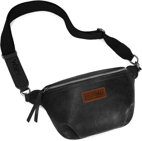 Wrangler Large Fanny Packs for Women Waist Bag Travel Belt Bags Crossbody Sling Purse Brown in Saudi Arabia
