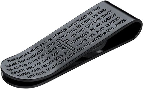 مشابك نقود فضية للرجال للنقود، حامل بطاقة عمل بسيط، تصميم يدوي من الفولاذ المقاوم للصدأ، هدية عيد ميلاد للأب in Kuwait