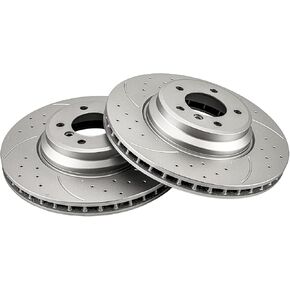 KAC - Disc Brake Rotors | Brake Kit for BMW 2007-2013 335i, 2007-2008 335xi, 2009-2011 335d, BMW 2013-2015 X1 3.0T, 2011-2013 335is Automotive Replacement Brake Rotors,34386