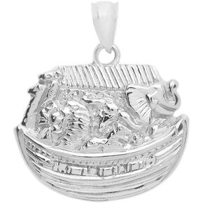 Noah's Ark Pendant in Sterling Silver