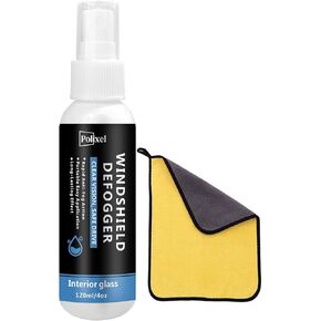 Windshield Anti-Fog Spray - Highly Effective Clear Vision Protector, Instant Defogging Effect, Portable Design, Non-Marking Formula for Windshields, Glasses, and Windows - 120ml / 4oz